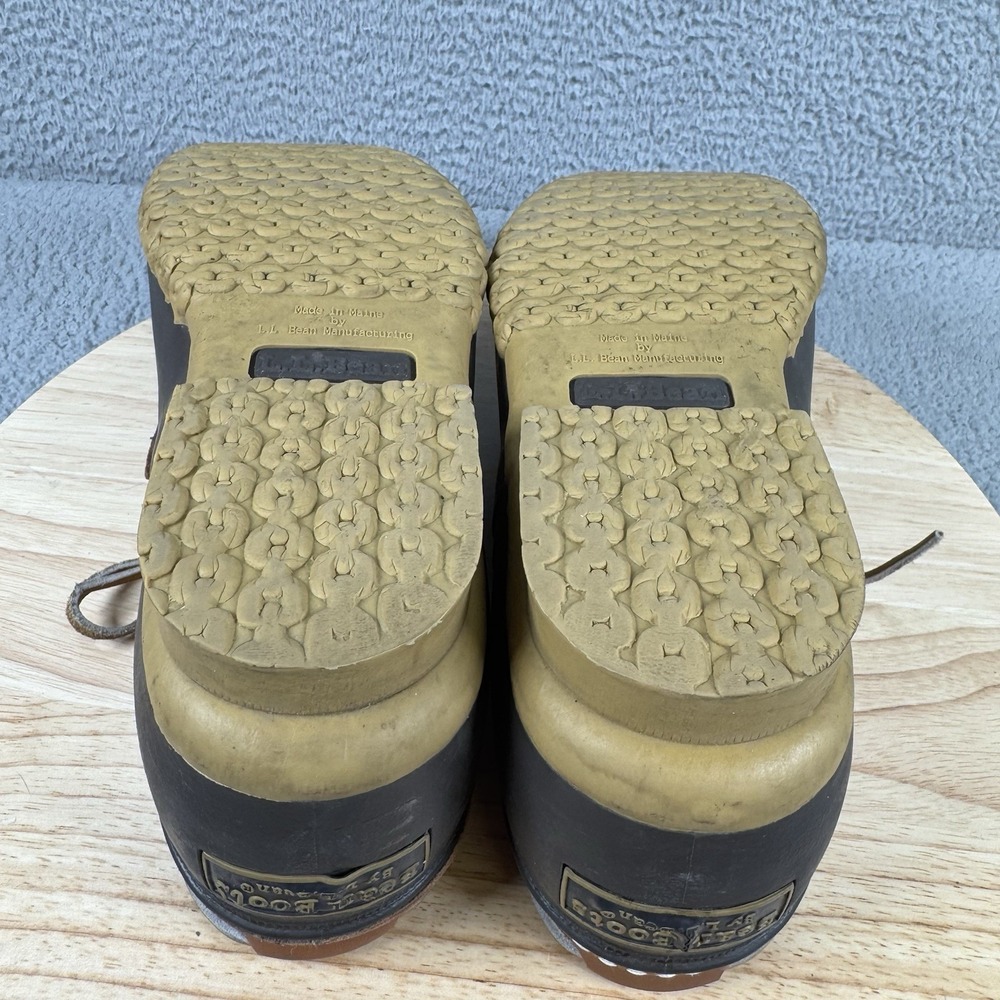 LL Bean Duck Boots Mens Size 12 M Low Top Rain Rubber USA Made Maine 175061 - Picture 9 of 11